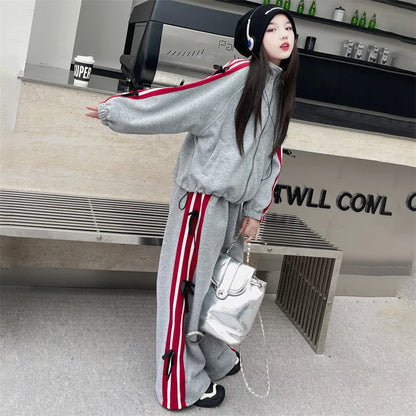 Tenue scolaire fille – Survêtement décontracté 2 pièces, sweat & pantalon large