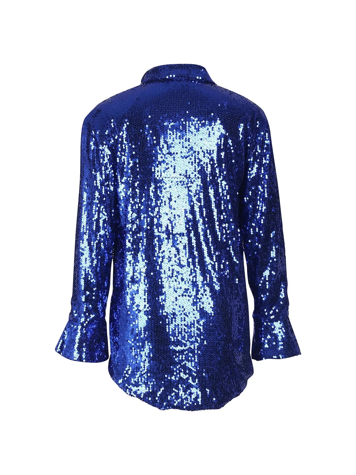 Chemise femme à paillettes, couleurs vives, style européen/américain .