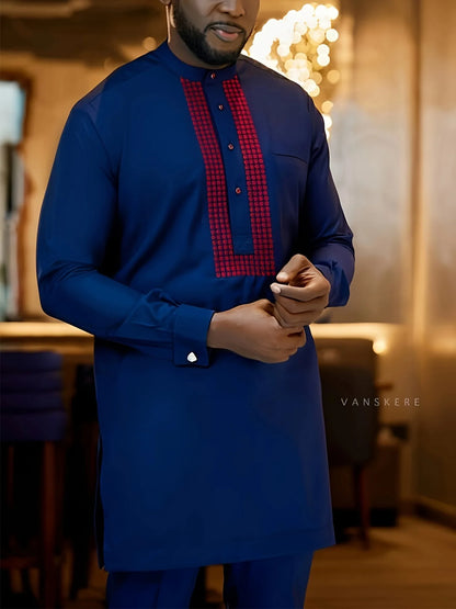 Ensemble africain homme 2 pièces, caftan ou dashiki, tenue traditionnelle .