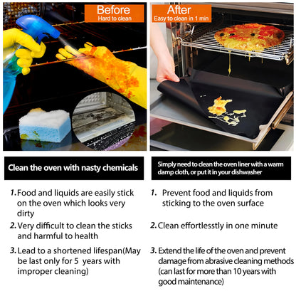 Doublure quatre antiadhésif réutilisable, tapis de cuisson résistant à la chaleur, pour barbecue, friteuse à air, grille-pain