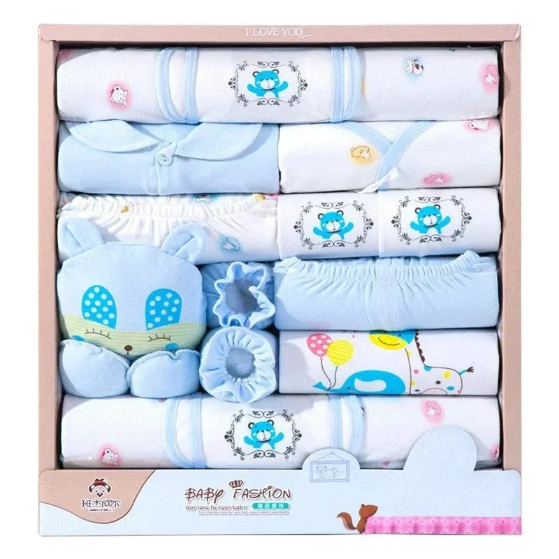 Ensemble bébé fille 18 pièces 100% coton, doux automne, cadeau sans boîte