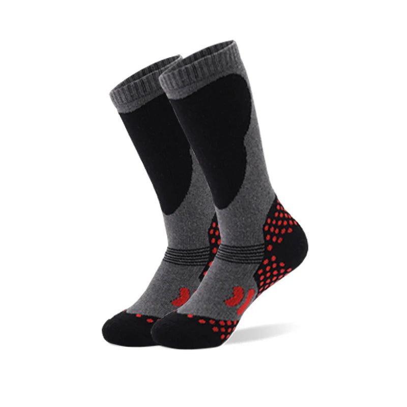 Chaussettes de ski thermiques enfants – Coton épais chaud, sport neige, filles & garçons