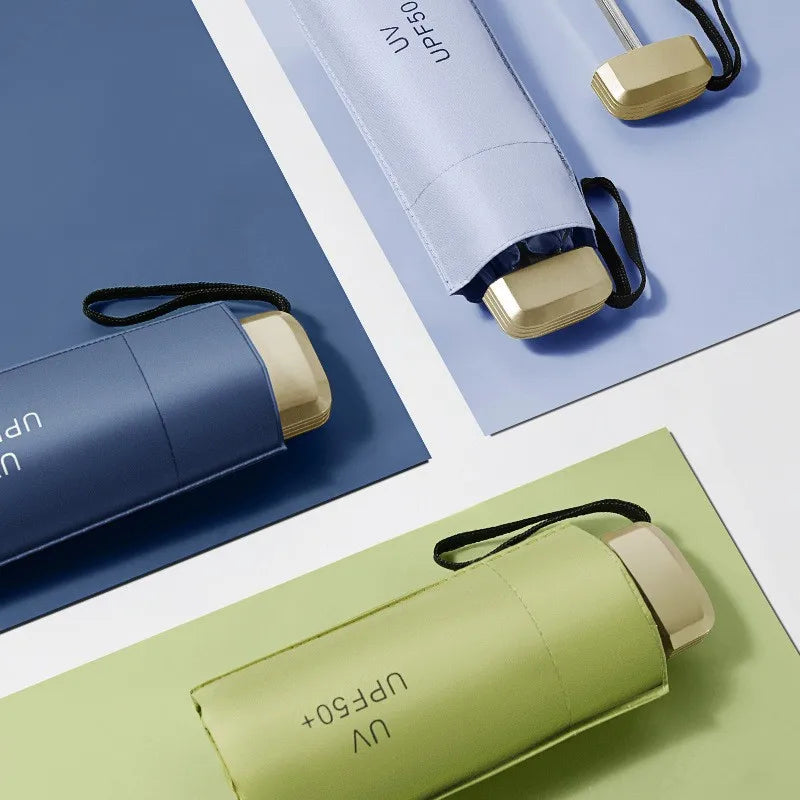 Mini Parapluie 5 Volets  – Compact, Portable, Résistant aux UV, Parasol Unisexe Élégant et Premium pour Toutes Saisons