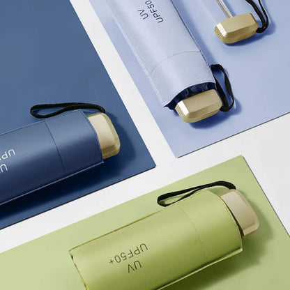 Mini Parapluie 5 Volets  – Compact, Portable, Résistant aux UV, Parasol Unisexe Élégant et Premium pour Toutes Saisons