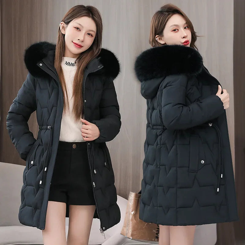Manteau Femme Hiver  – Parka Décontractée Longue