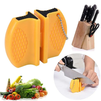 Mini affûteur de couteaux double face – portable pour cuisine et extérieur, affûtage rapide .