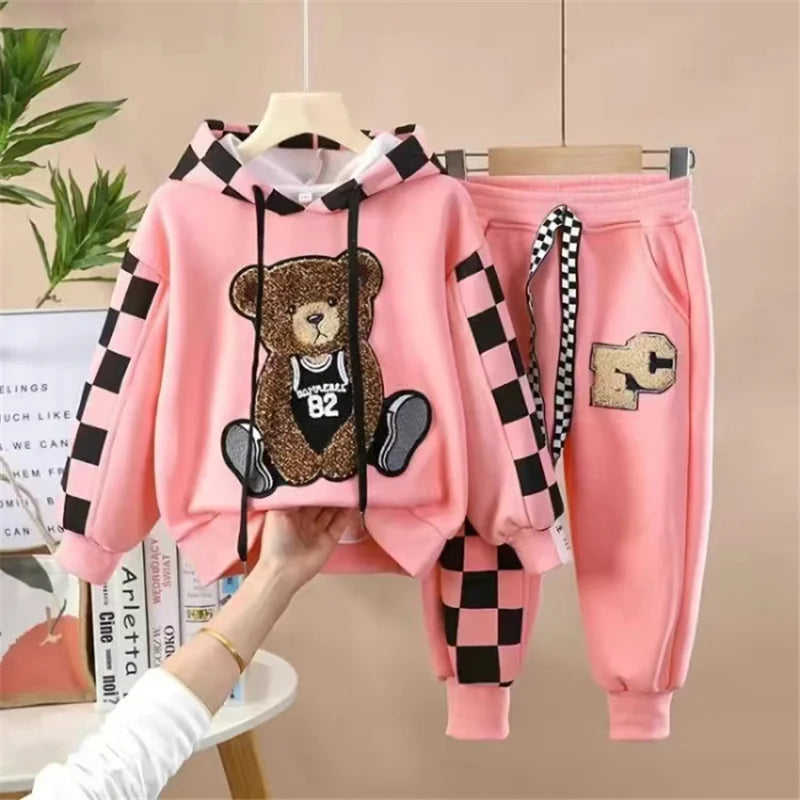 Sweat à Capuche + Pantalon Fille 2-8 ans