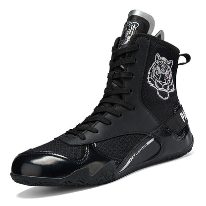 Chaussures de boxe/lutte professionnelles unisexes, compétitions indoor