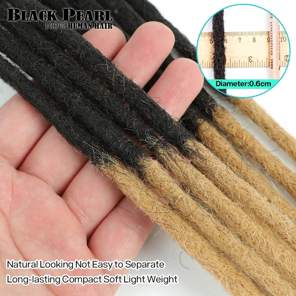 Extensions dreadlocks cheveux humains – Loc crépus droit, 100% cheveux humains, dreadlocks naturelles