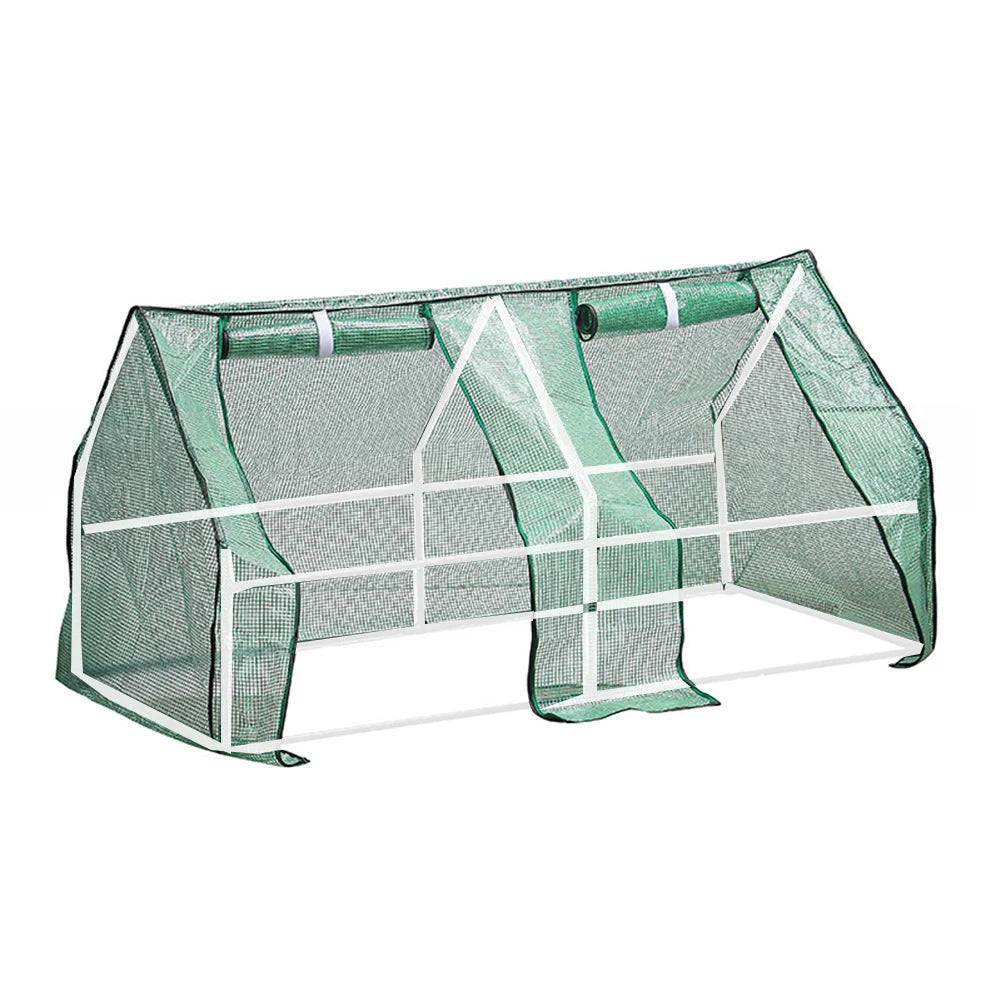 Kit jardinage débutant 180x90x90 cm avec serre intérieure/extérieure, couverture PE résistante pour protection plantes