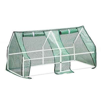 Kit jardinage débutant 180x90x90 cm avec serre intérieure/extérieure, couverture PE résistante pour protection plantes