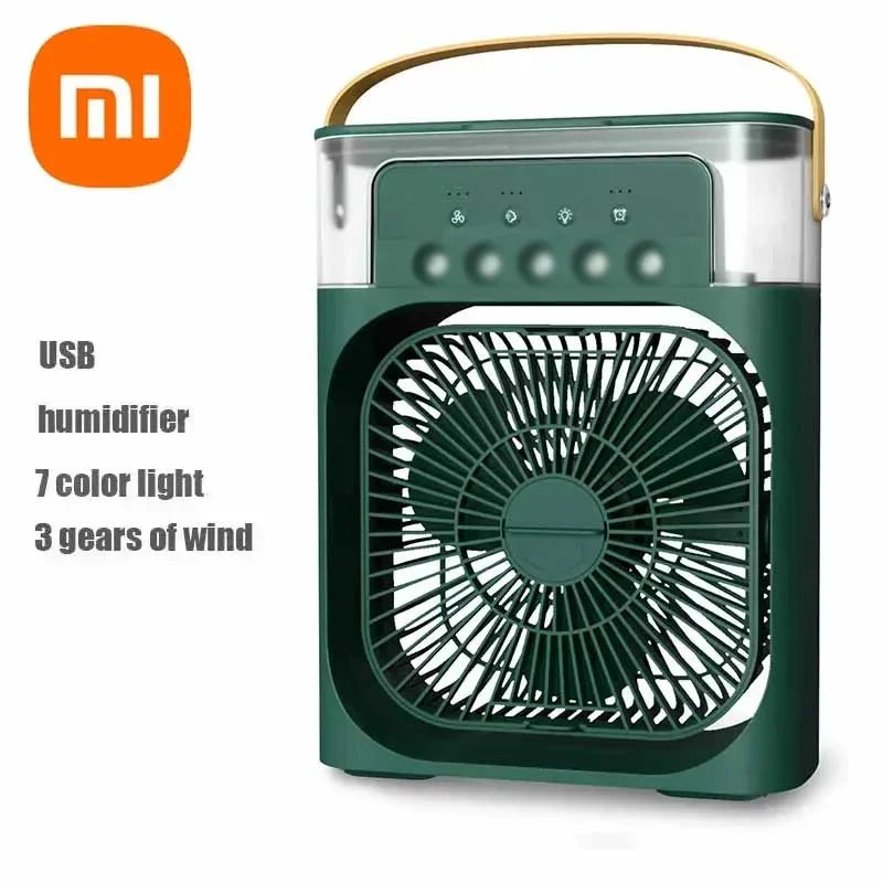 Xiaomi Ventilateur 3-en-1 Portable avec Veilleuse LED, Refroidisseur d'Air réglable pour Maison et Bureau .