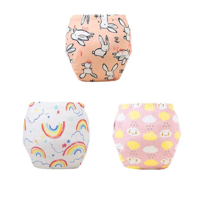 Pantalon d'entraînement bébé coton imperméable – 6 couches absorbantes – Lavable et réutilisable – Culotte apprentissage confortable et écologique