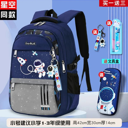 Sac à Dos d'École Étanche pour Enfant Garçon, Cartable Primaire .