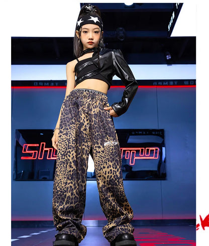 Vêtements Hip Hop Fille, T-shirt Court et Pantalon Cargo .