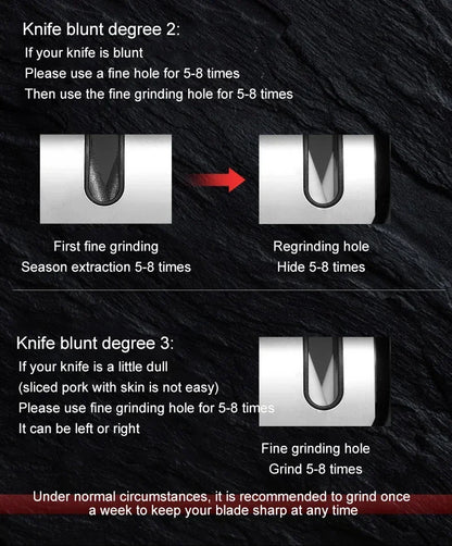 Affûteur manuel professionnel 3 étapes – carbure de tungstène & diamant, style japonais, couteaux/ciseaux de cuisine