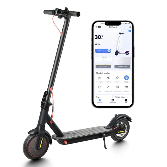 Trottinette électrique pliable 350W﻿– frein disque, 25 km/h, autonomie 30 km, batterie 36V, pneus solides,