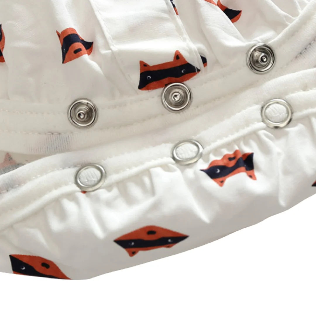 Barboteuse bébé garçon – Coton imprimé, style gentleman, 1er anniversaire, 3-36 mois