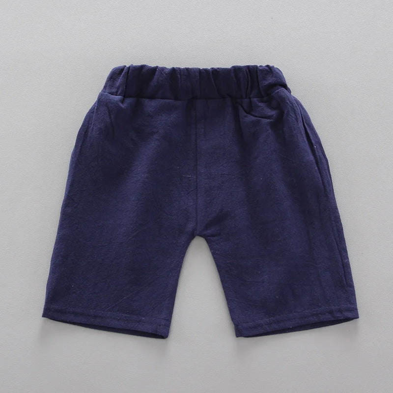 Costume d’été bébé garçon 2 pièces chemise et short, tenue décontractée et mode.