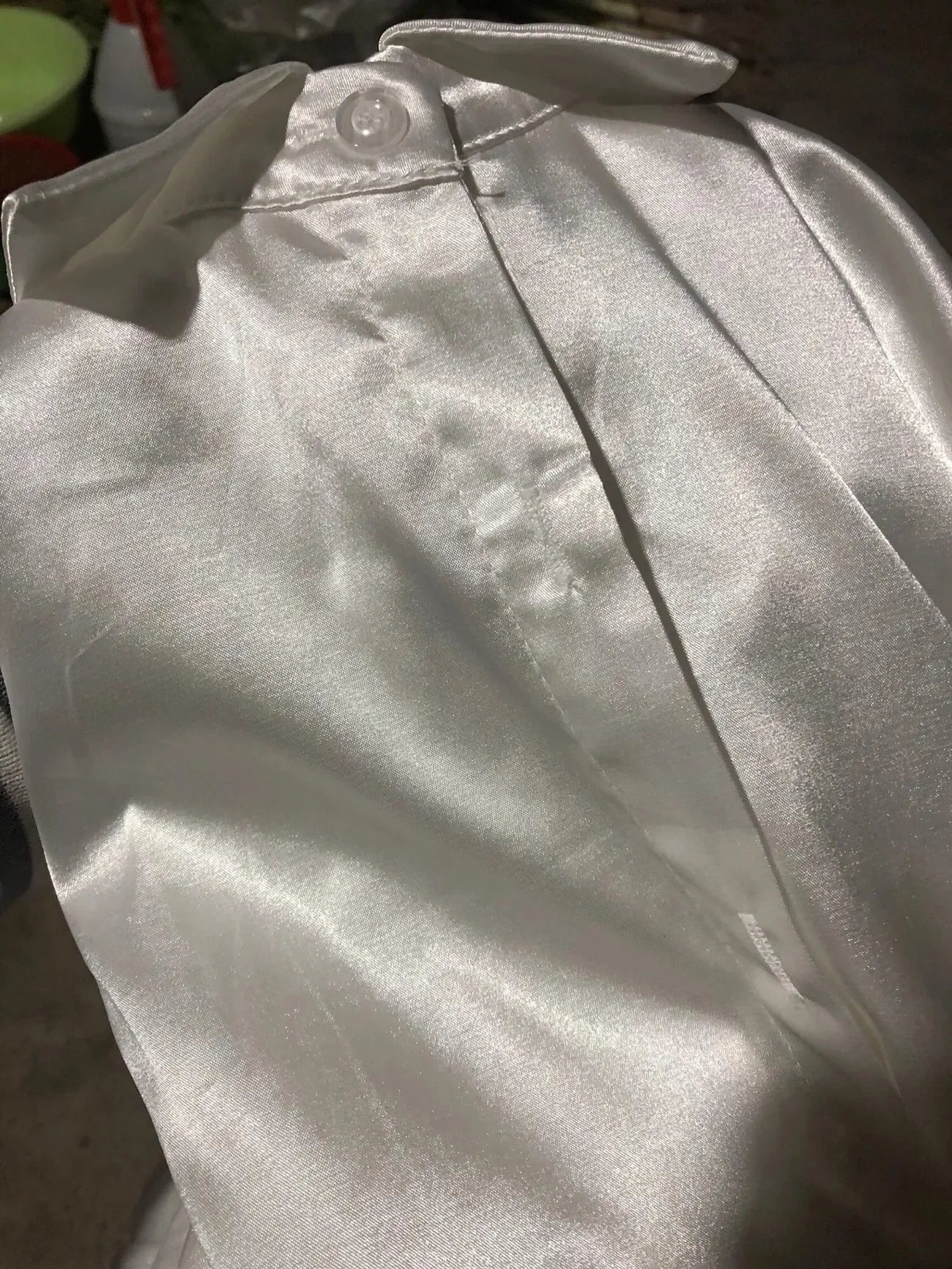 Chemise femme en satin – manches longues, vintage élégante, bureau & décontractée (été/automne)