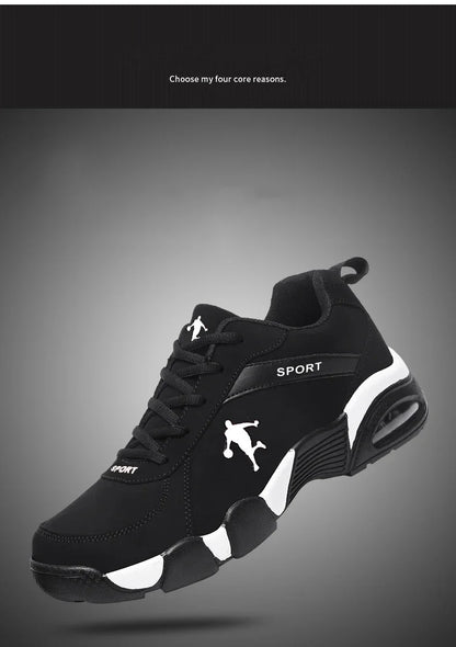 Baskets running homme cuir & maille, confort, extérieur, jogging .