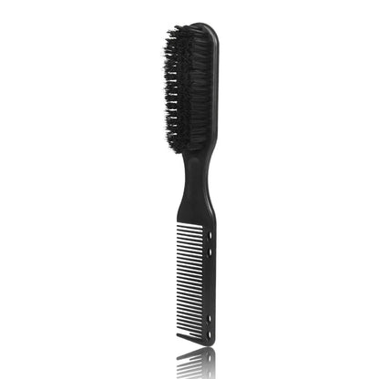 Brosse peigne double face noire, barbe et rasage