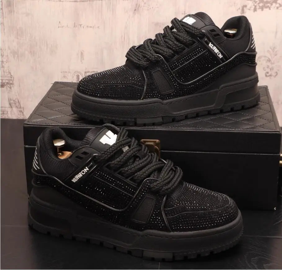 Chaussures de skateboard homme, coupe basse, style tendance et confort