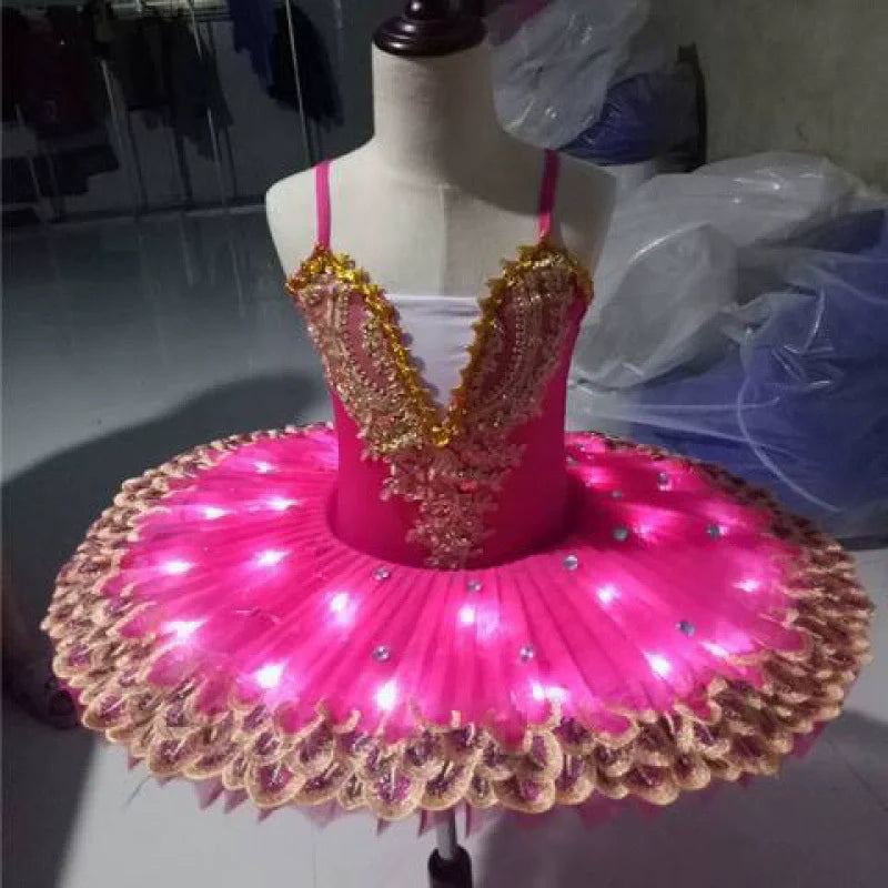 Robe ballerine enfant – Costume de danse classique, tutu, spectacle, entraînement