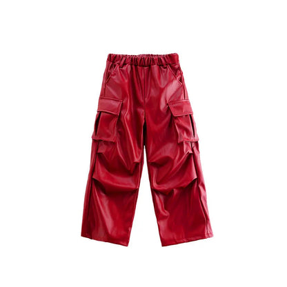 Vêtements Hip Hop Fille, T-shirt Court et Pantalon Cargo .