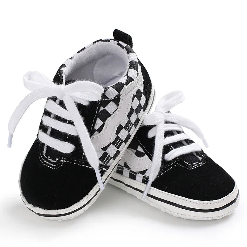 Chaussures bébé en toile – premiers pas, garçon/fille, décontractées