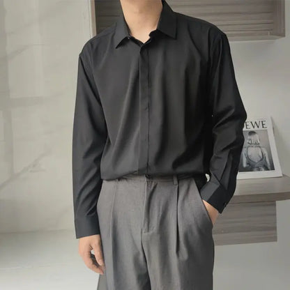 Chemises décontractées de bureau à col rabattu, style estival