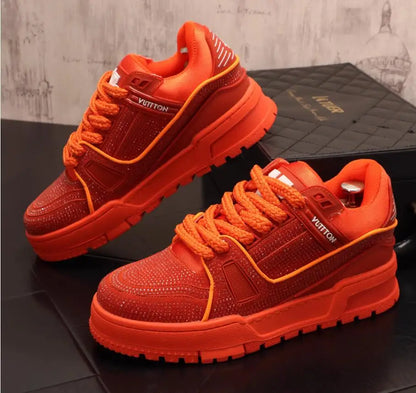 Chaussures de skateboard homme, coupe basse, style tendance et confort