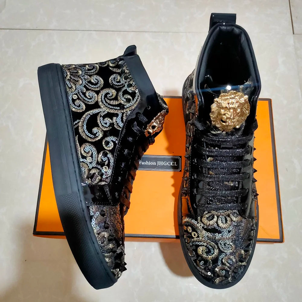 Bottines luxe homme printemps automne – Style brillant et tendance