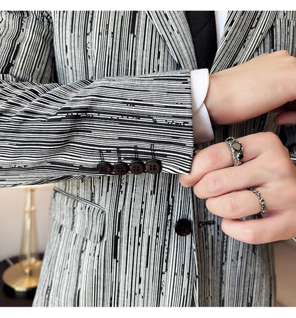 Blazer homme luxe à carreaux, Slim Fit, style britannique – Mariage & affaires .