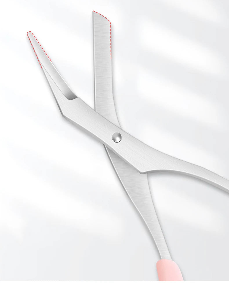 Ciseaux à sourcils inox avec peigne, outils d'épilation beauté .