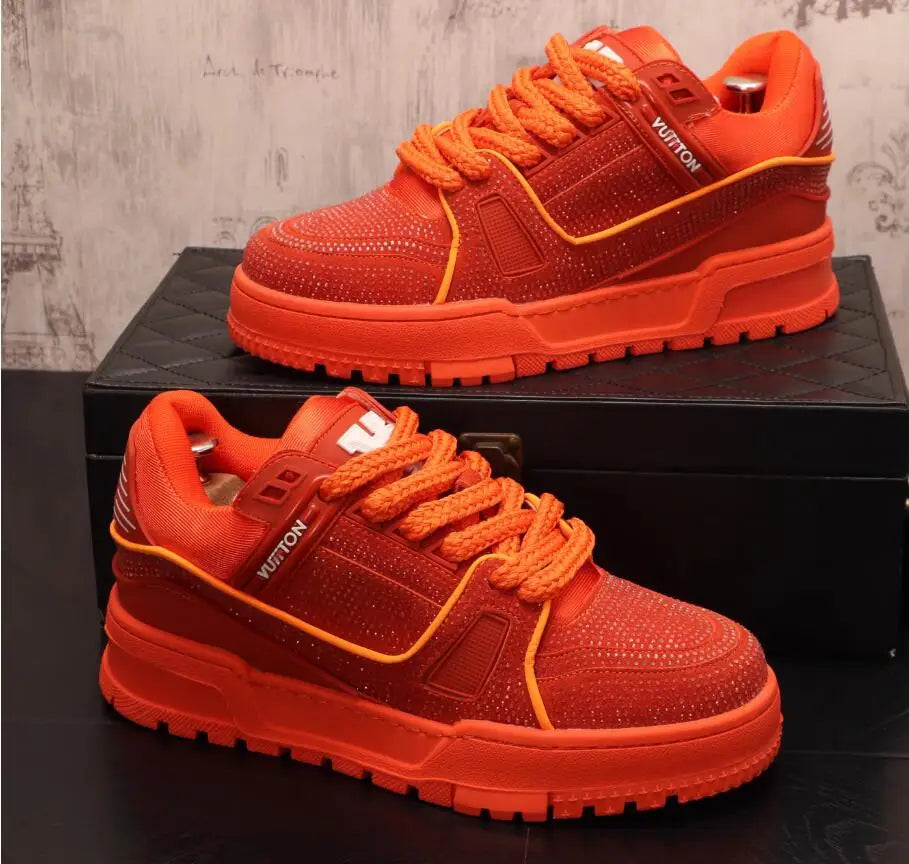 Chaussures de skateboard homme, coupe basse, style tendance et confort