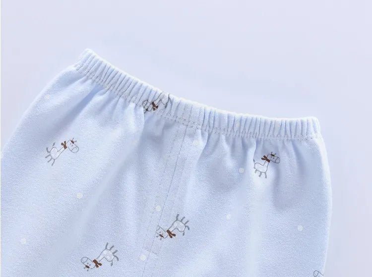 Ensemble printemps bébé 7 pièces : t-shirt, pantalon, chapeau, dessin animé unisexe .