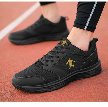 Baskets running homme cuir & maille, confort, extérieur, jogging .