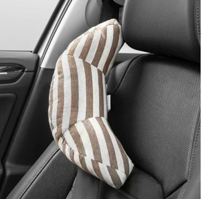 Oreiller de voiture enfant – coussin repos‑nuque avec sangle de sécurité (1 pièce)