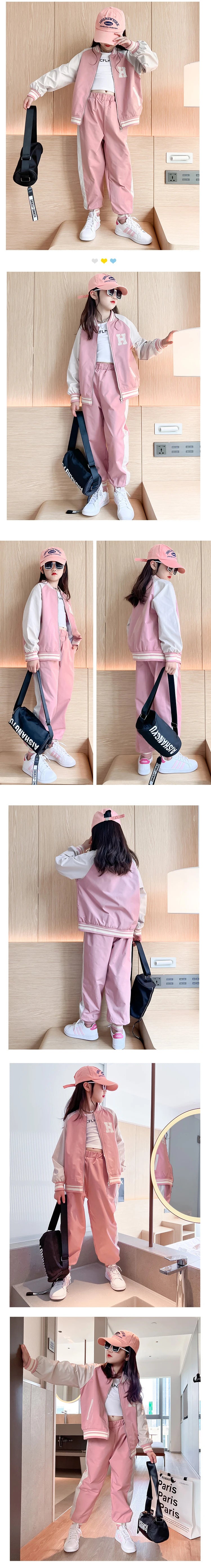 Survêtement ado 5-14 ans : sweat à fermeture éclair + pantalon, collection printemps-automne  .