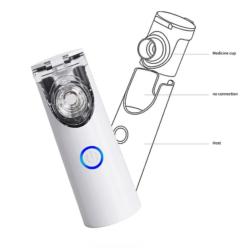Nébuliseur médical silencieux portable à mailles, mini inhalateur enfant .