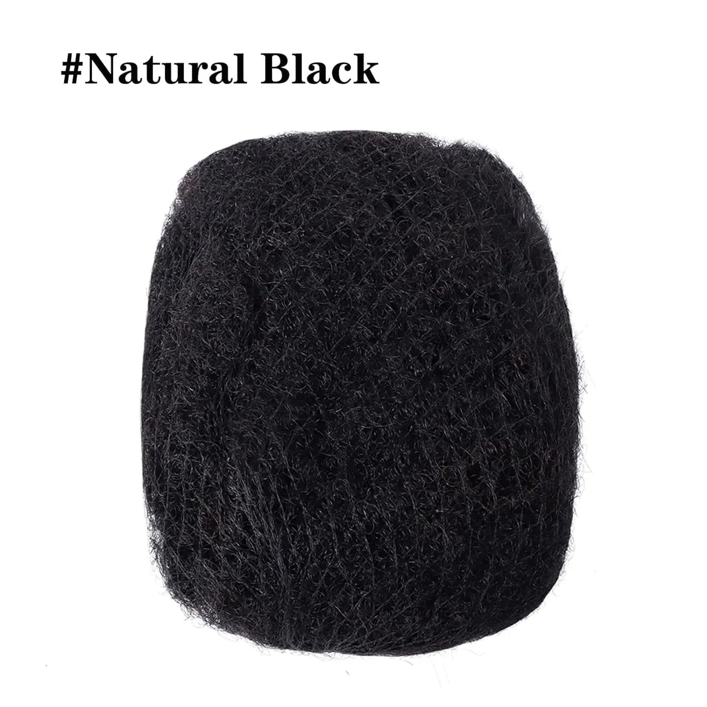 Cheveux humains afro crépus en vrac, brun moyen #4, 30g, 8 pouces, parfaits pour extensions et réparations.