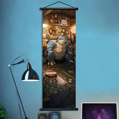 Pokémon Squirtle, Wartortle, Blastoise – Scènes dynamiques, impressions vives, détails audacieux – Pour fans de type Eau Power