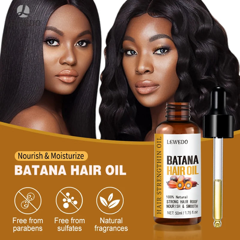 Huile Batana cheveux 100% pure – Croissance, anti-chute, anti-casse, nourrit et épaissit cheveux