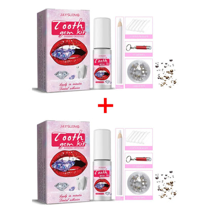 Kit gemme dentaire IMADIY, diamant blanc, facile à poser et enlever.