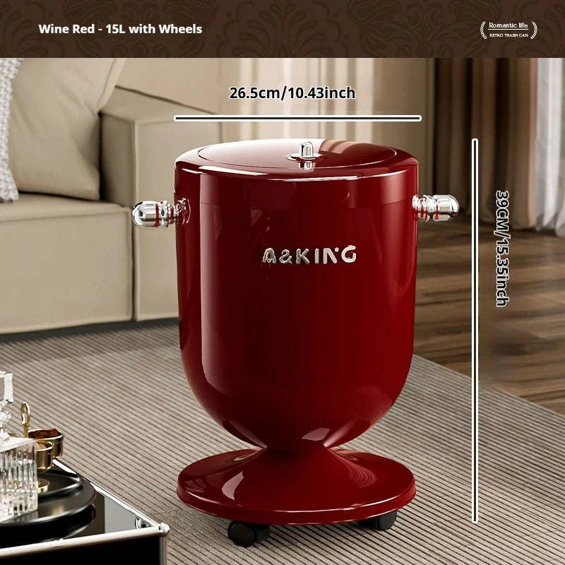 Poubelle Mobile Leasylife avec Roulettes – Haute et Moderne