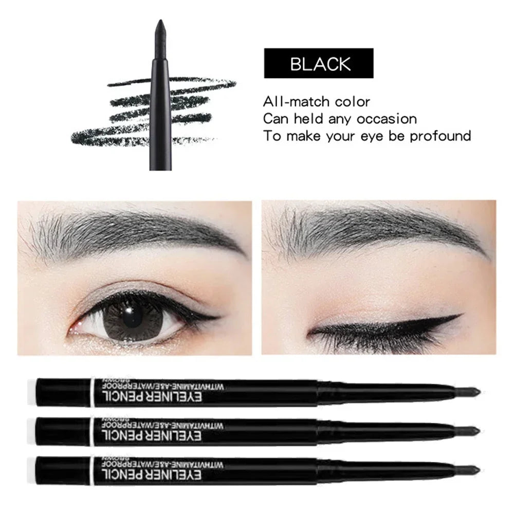 Eyeliner Noir Imperméable – Pack 3 Pièces