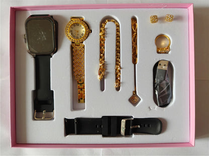 Montre femme luxe ou avec diamant connectée  A58 Plus, cadeau sport 7 fonctions .