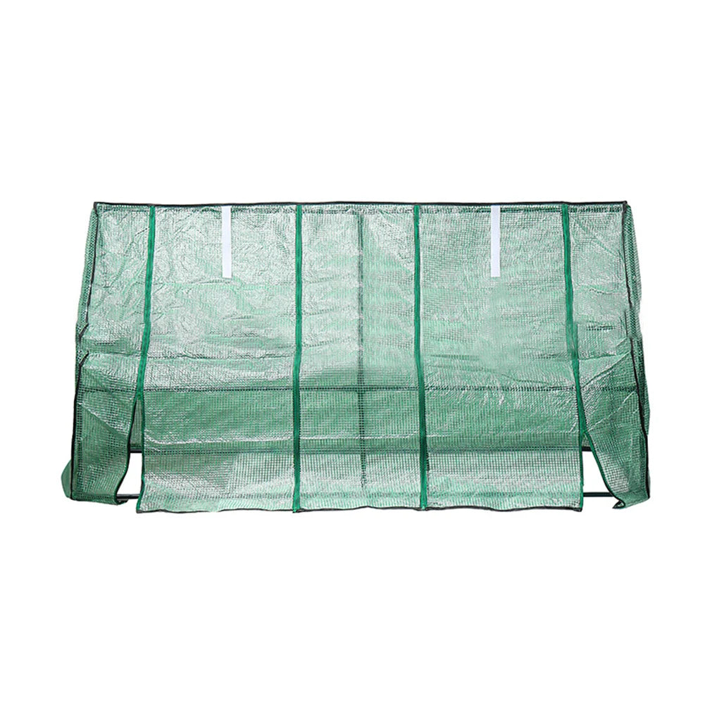 Kit jardinage débutant 180x90x90 cm avec serre intérieure/extérieure, couverture PE résistante pour protection plantes