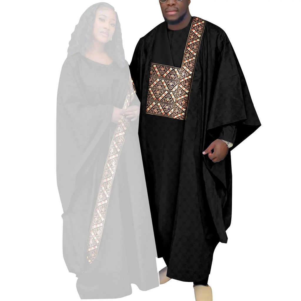 Vêtements couple africain – Tenues mariage ethniques, Abaya femme, Dashiki homme, style traditionnel